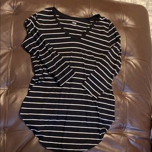 3/4 striped tee